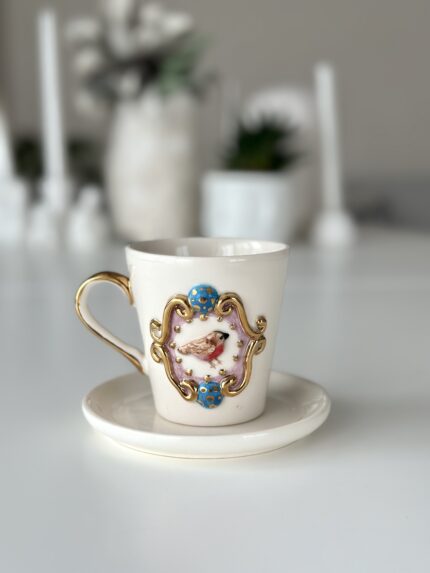 Gold Bird Çay Fincanı