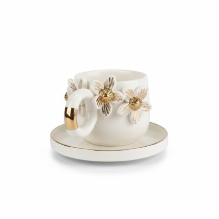 Altın Çiçekler Double Fincan
